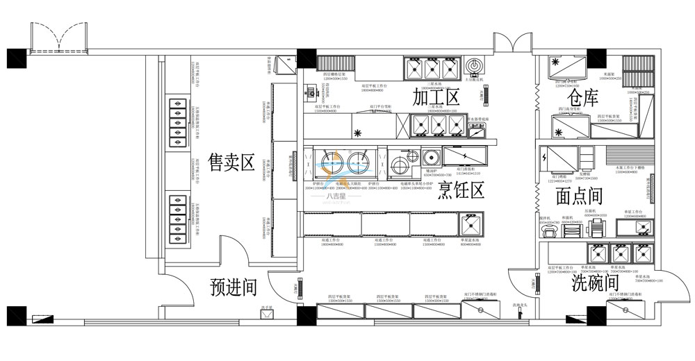 見炬科技員工食堂廚房工程設計圖 見炬科技員工食堂廚房工程設計圖