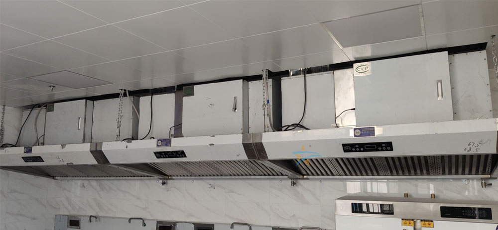 見炬科技員工食堂廚房工程油煙凈化器 見炬科技員工食堂廚房工程油煙凈化器