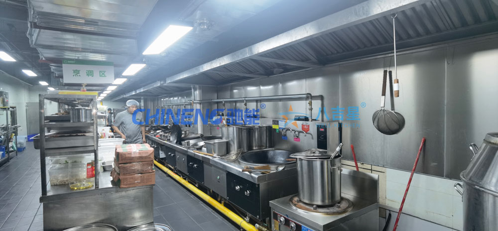 某大學第五食堂廚房工程烹調區